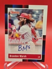 2022 Donruss Retro 1988 Signatures Brandon Marsh #R88S-BM card