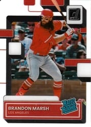 2022 Panini Chronicles Clearly Donruss Brandon Marsh #51 card