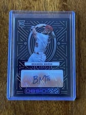 2022 Panini Chronicles Obsidian Autographs Brandon Marsh #OA-BM
