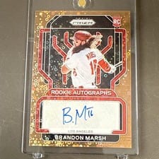 2022 Panini Prizm Rookie Autographs Brandon Marsh #RA-BN card