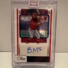 2022 Panini Three and Two Day One Autographs Brandon Marsh #DOA-BM card
