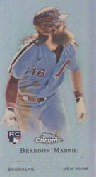 2022 Topps Allen & Ginter Chrome Mini Rookie Design Variations Brandon Marsh #RDV-3 card