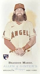 2022 Topps Allen & Ginter Mini Rookie Design Variations Brandon Marsh #RDV-4 card