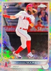 2022 Topps Chrome Logofractor Edition Base Set Brandon Marsh #25 card