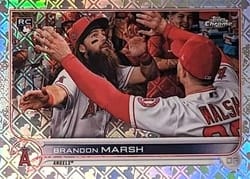 2022 Topps Chrome Logofractor Edition Base Set Brandon Marsh #25b card