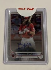 2022 Topps Chrome Rookie Autographs Brandon Marsh #RA-BM card