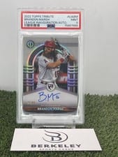 2022 Topps Tribute League Inauguration Autographs Brandon Marsh #LIA-BM card