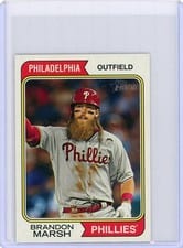 2023 Topps Heritage Mini Brandon Marsh #519 card