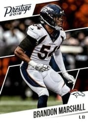 2018 Panini Prestige Base Set Brandon Marshall #19 card