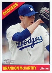 2015 Topps Heritage Base Set Brandon McCarthy #169 card