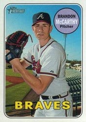 2018 Topps Heritage Base Set Brandon McCarthy #587 card