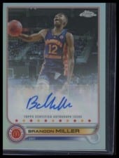 2022 Topps Chrome McDonald's All American Topps Chrome Autographs Brandon Miller #CA-BM card