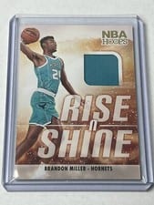 2023-24 Hoops Winter Rise N Shine Memorabilia Brandon Miller #RS-MIL card
