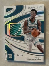 2023-24 Panini Immaculate Collection Sneaker Swatches Brandon Miller #2 card