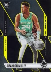 2023-24 Panini Phoenix Fade To Black Brandon Miller #8 card