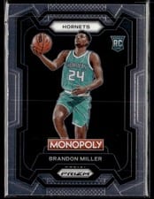 2023-24 Panini Prizm Monopoly Base Set Brandon Miller #15 card