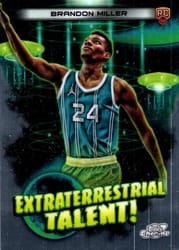 2023-24 Topps Chrome Cosmic Extraterrestrial Talent Brandon Miller #ET-19 card