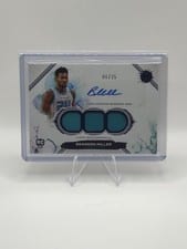 2023-24 Topps Motif Motif Rookie Dual Relic Autographs Brandon Miller #102 card