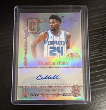 2023-24 Topps Royalty Rookie Autographs Brandon Miller #RA-BM card