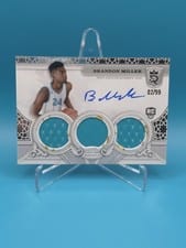 2023-24 Topps Royalty Superior Jersey Signatures Brandon Miller #SJS-BM card
