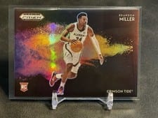 2023 Panini Prizm Draft Picks Black Color Blast Brandon Miller #3 card