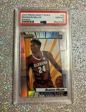 2023 Panini Prizm Draft Picks Manga Brandon Miller #12 card