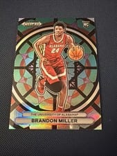 2023 Panini Prizm Draft Picks Stained Glass Brandon Miller #3 card