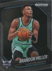 2024-25 Panini Prizm Black Base Set Brandon Miller #81 card