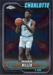2024-25 Topps Chrome Base Set Brandon Miller #61 card