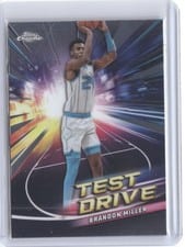 2024-25 Topps Chrome Test Drive Brandon Miller #TD-4 card