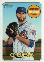 2018 Topps Heritage Base Set Brandon Morrow #576 card