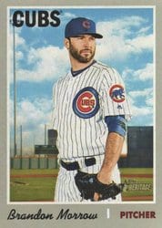 2019 Topps Heritage Base Set Brandon Morrow #375 card