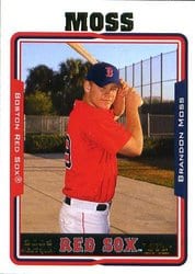 2005 Topps Base Set Brandon Moss #303 card