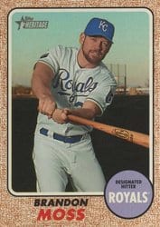 2017 Topps Heritage Base Set Brandon Moss #612 card