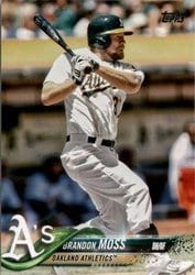 2018 Topps Base Set Brandon Moss #677 card