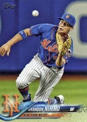 2018 Topps Base Set Brandon Nimmo #672 card