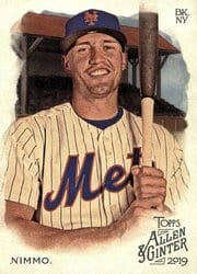 2019 Topps Allen & Ginter Base Set Brandon Nimmo #191 card