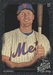 2019 Topps Allen & Ginter X Base Set Brandon Nimmo #191 card