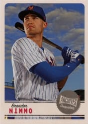 2019 Topps Archives Snapshots Base Set Brandon Nimmo #AS-BN card