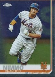2019 Topps Chrome Base Set Brandon Nimmo #8 card