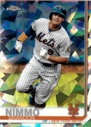 2019 Topps Chrome Sapphire Edition Base Set Brandon Nimmo #172 card