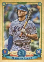 2019 Topps Gypsy Queen Base Set Brandon Nimmo #176 card