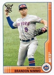 2021 Topps Big League Base Set Brandon Nimmo #230 card