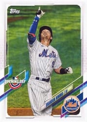 2021 Topps Opening Day Base Set Brandon Nimmo #21 card