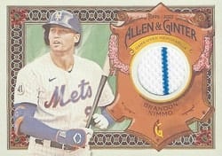 2022 Topps Allen & Ginter Relics (Pattern A) Brandon Nimmo #AGRA-BN card