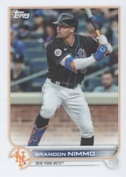 2022 Topps Mini Base Set Brandon Nimmo #344 card