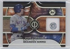 2022 Topps Tribute Stamp of Approval Brandon Nimmo #SOA-BN card