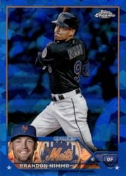 2023 Topps Chrome Sapphire Edition Base Set Brandon Nimmo #614 card