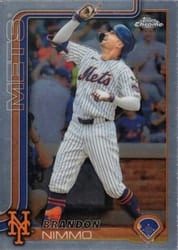 2025 Topps Chrome Base Set Brandon Nimmo #280 card