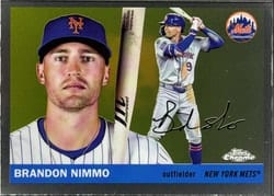 2025 Topps Chrome Platinum Base Set Brandon Nimmo #58 card
